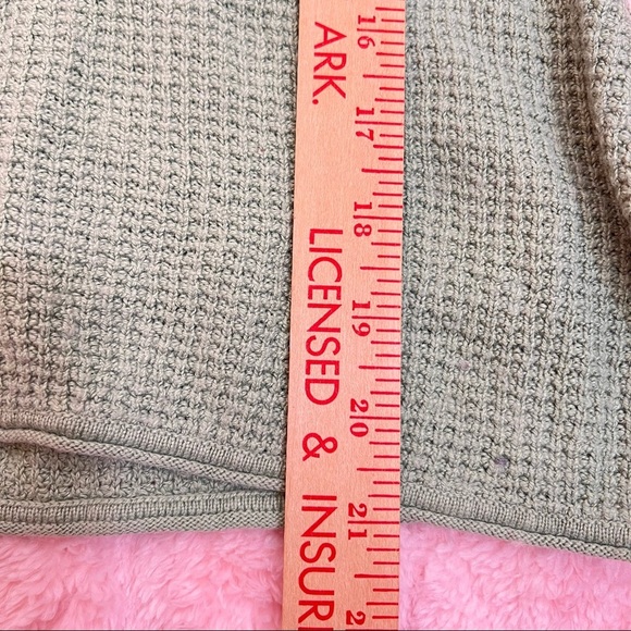 Saks Fifth Avenue Silk / Cashmere Blend Sweater Women’s Rib Knit Green Sz S EUC - Picture 10 of 11